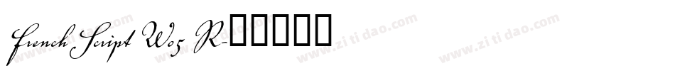 French Script W05 R字体转换